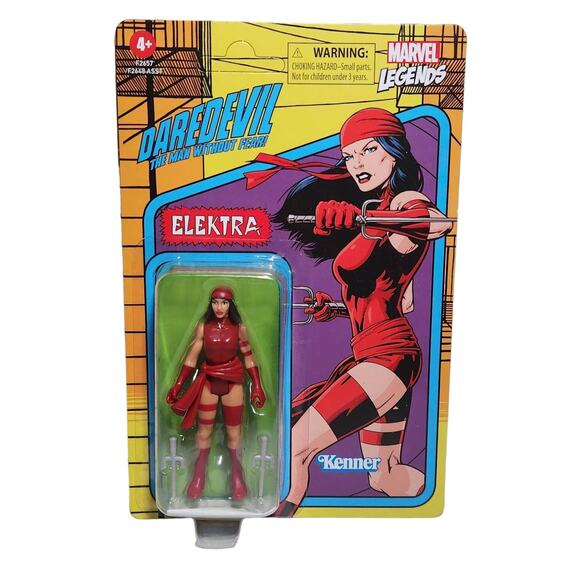 Marvel Legends Daredevil Electra Retro 3.75" Action Figure Kenner 2021 New - Picture 1 of 3